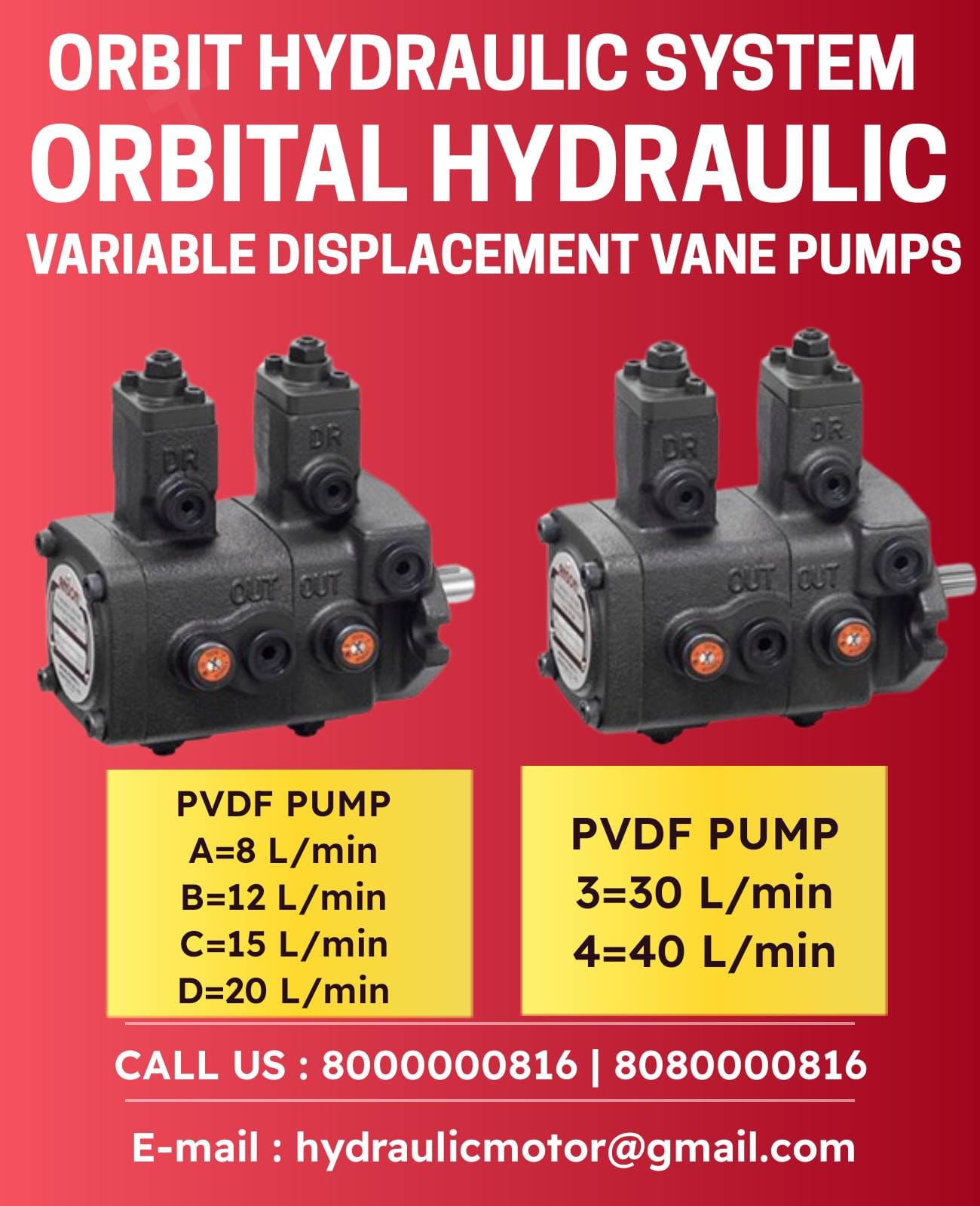 Anson PVDF Hydraulic Pump In India Anson PVDF Hydraulic Pump In India