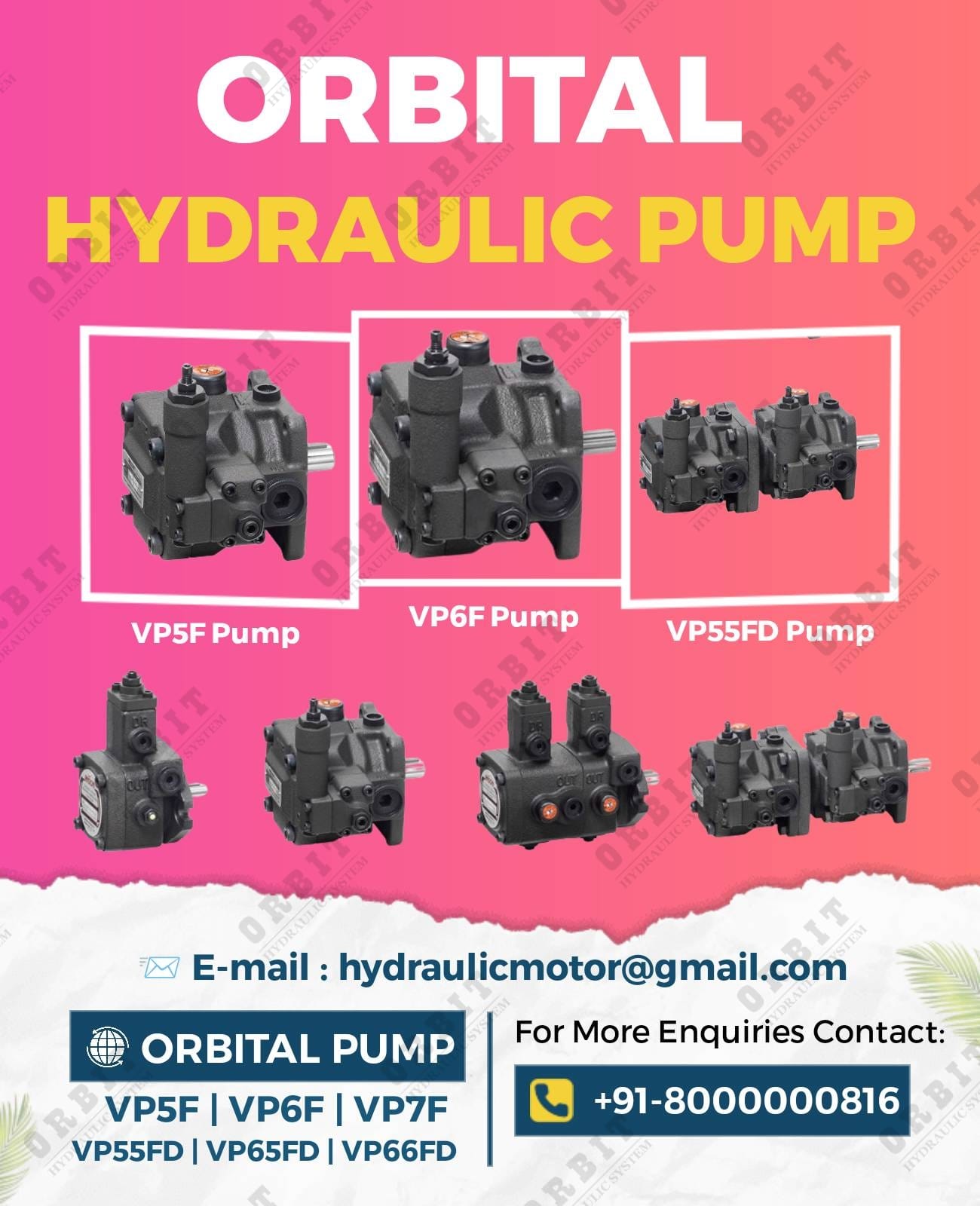 Anson VP5F, VP6F, VP7F, VP55FD Hydraulic Pump In India Anson VP5F VP6F VP7F VP55FD Hydraulic Pump In India